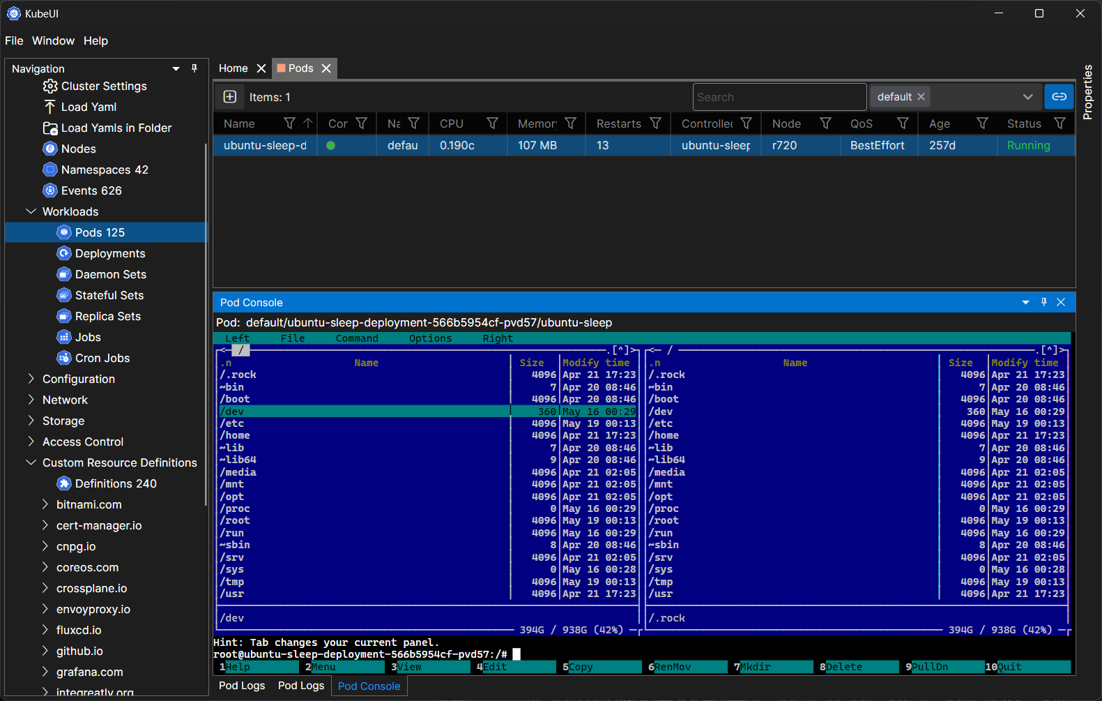 KubeUI screenshot placeholder 4